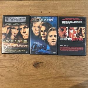 Gangs of New York, Flatliners, Amores Perros on DVD academy awards